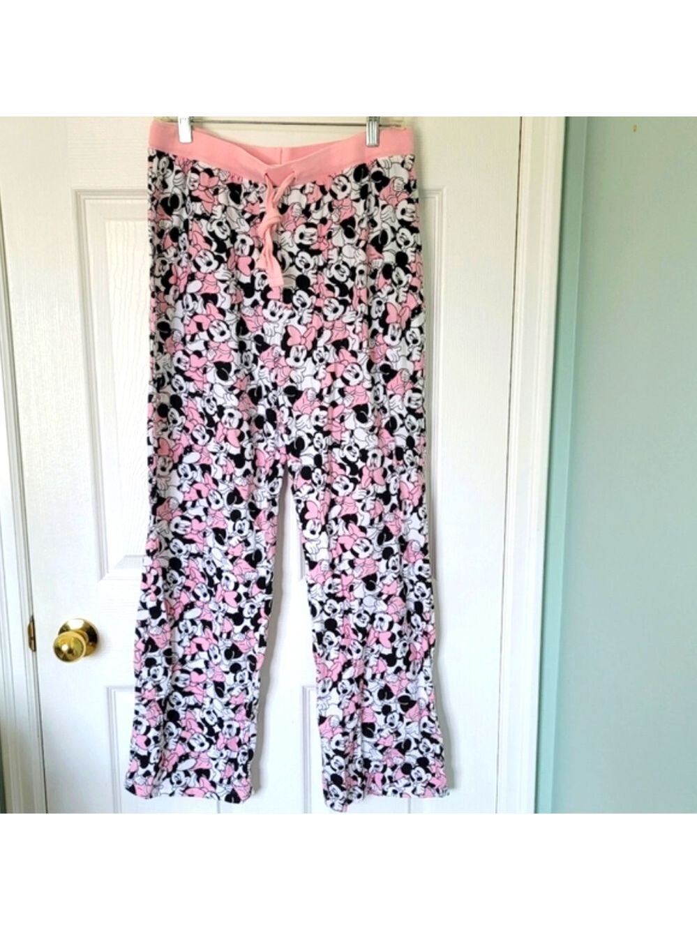 Disney Women's Mickey Minnie Mouse Pajama Bottoms Lounge Pants Size L